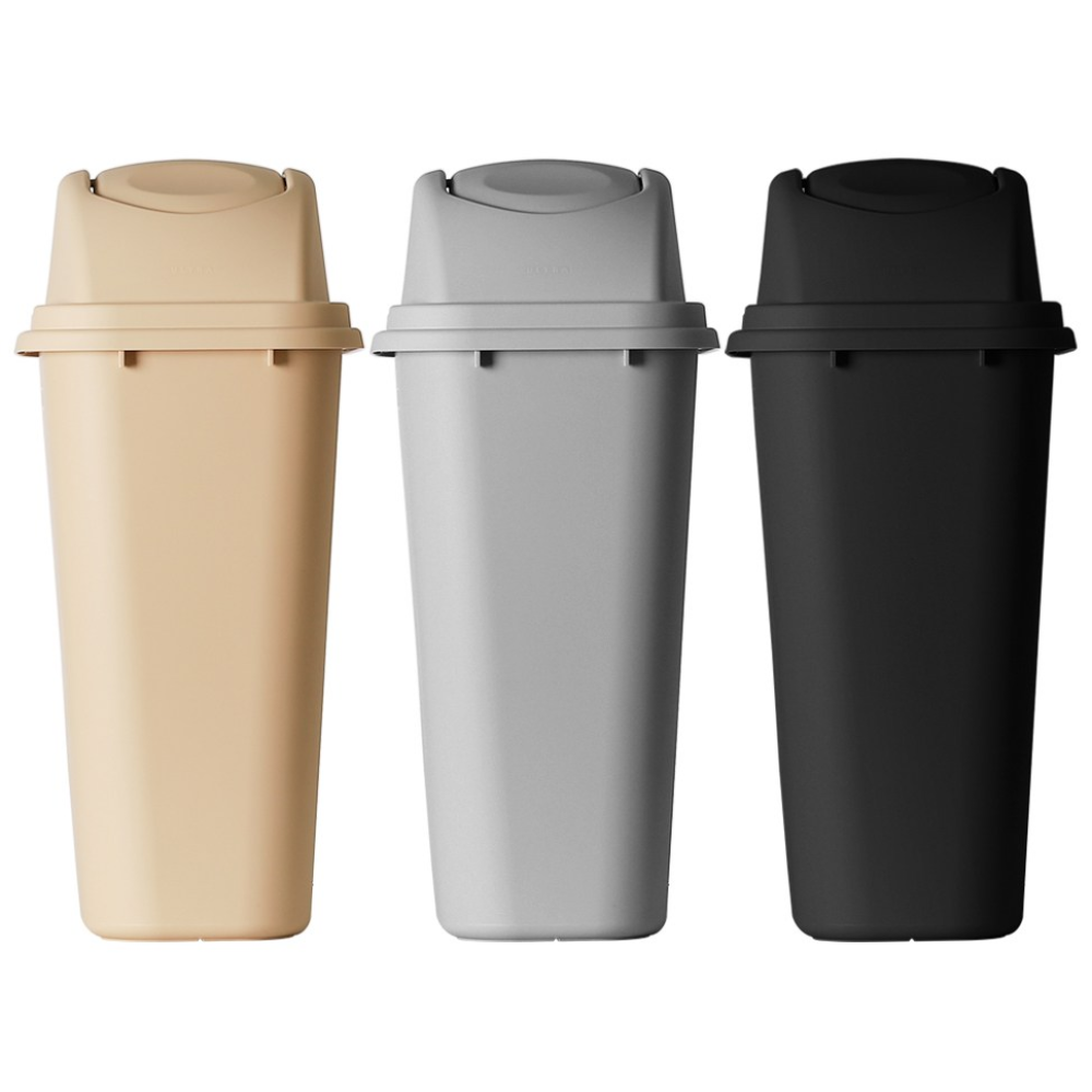 업소용 슬림형 스윙 사각 휴지통 40리터 분리수거함 40L 쓰레기통 3p 세트, 혼합 3색 65,800원