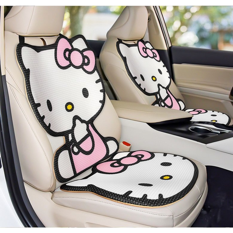 헬로키티 여름용 자동차 차량용 등받이 방석 전좌석 시트커버 카시트 자동차꾸미기 28,900원