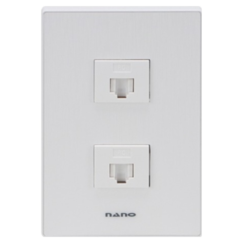 나노전기 아트2 심플 1개용 8P+8P 매입모듈 화이트 8,940원