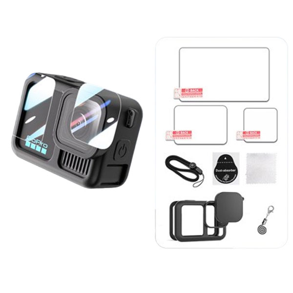 [특가] make speed 고프로13 실리콘케이스+강화유리보호필름, 1세트, 고프로 13 11,500원