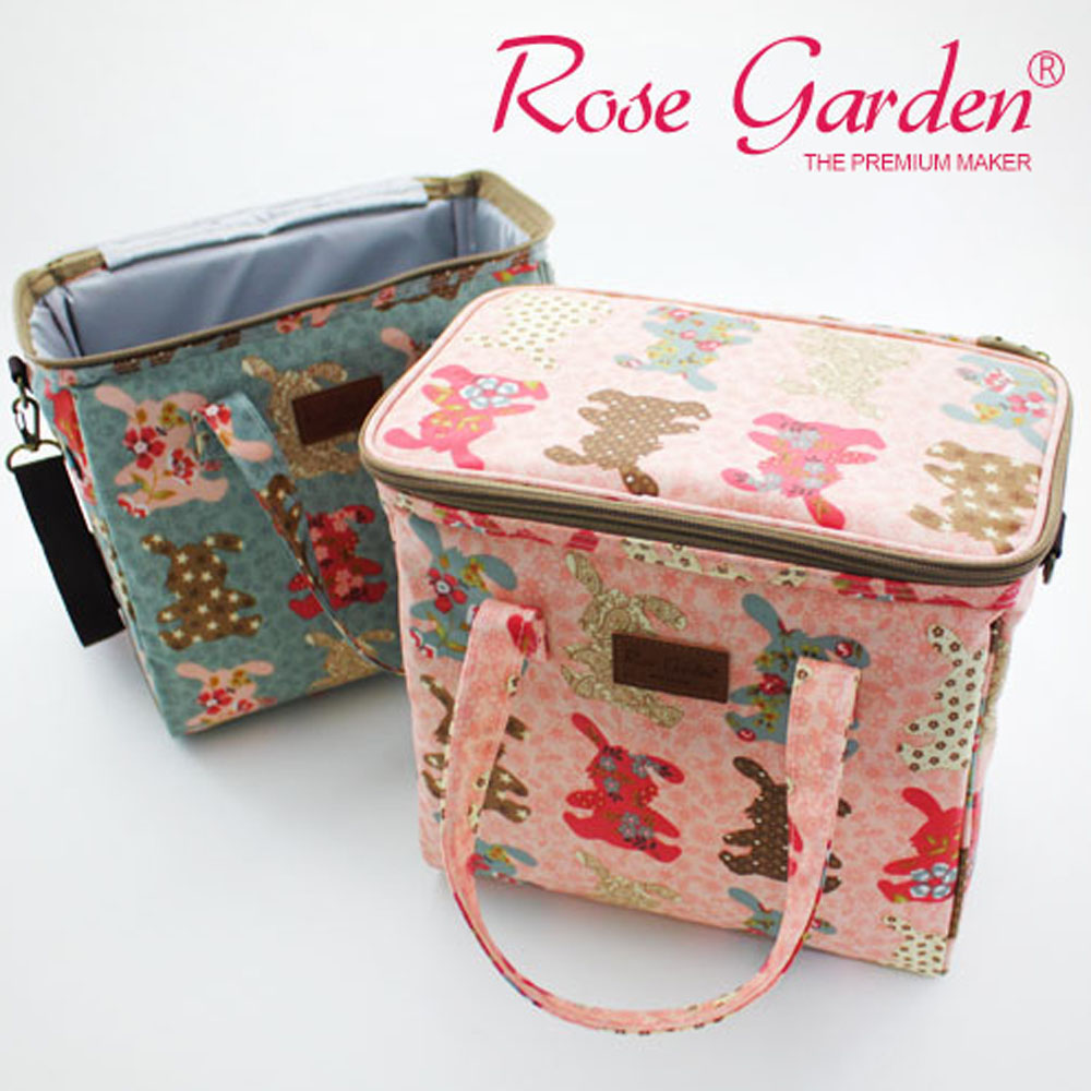 RoseGarden 쿨러백 M형 보냉백 피크닉 소풍 여름 음료수 생수 도시락 보냉가방 아이스박스 국산정품, 현재가 14,900원