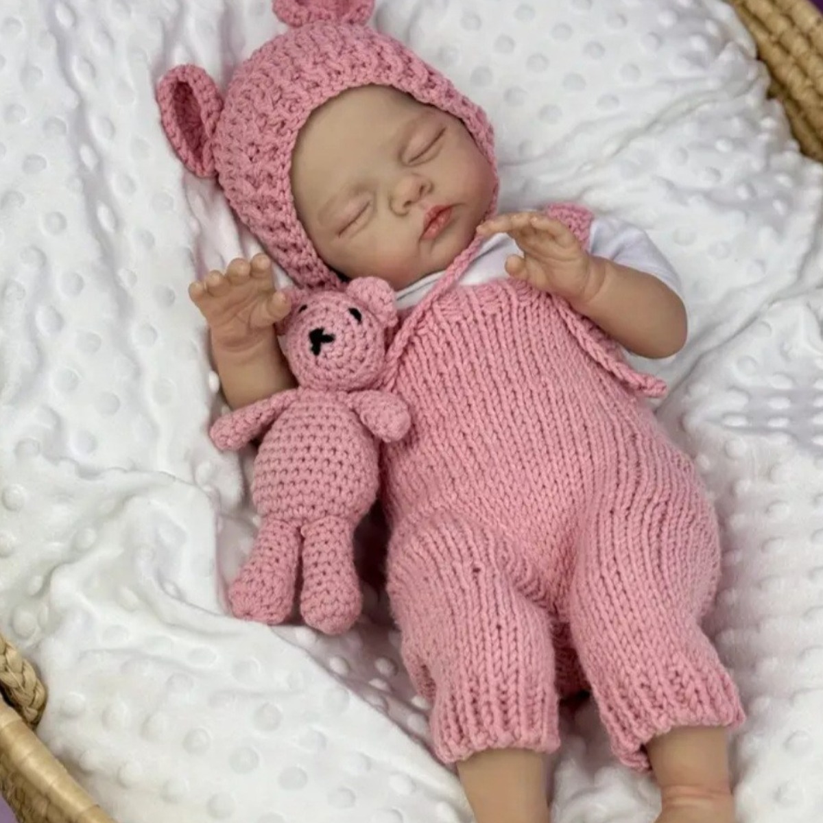 코지베베 잠자는 실제같은 아기 인형+ 곰돌이 봉제인형 세트 48cm, 1개 69,900원