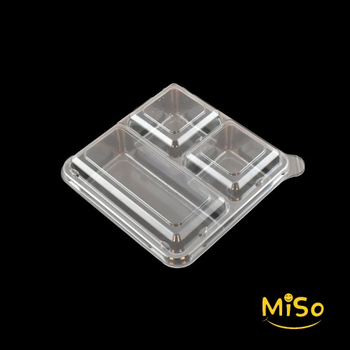 정사각3칸용기 투명 AJ-3칸용기 3칸반찬용기 3칸찬용기 샐러드3칸투명용기 900세트 132,700원