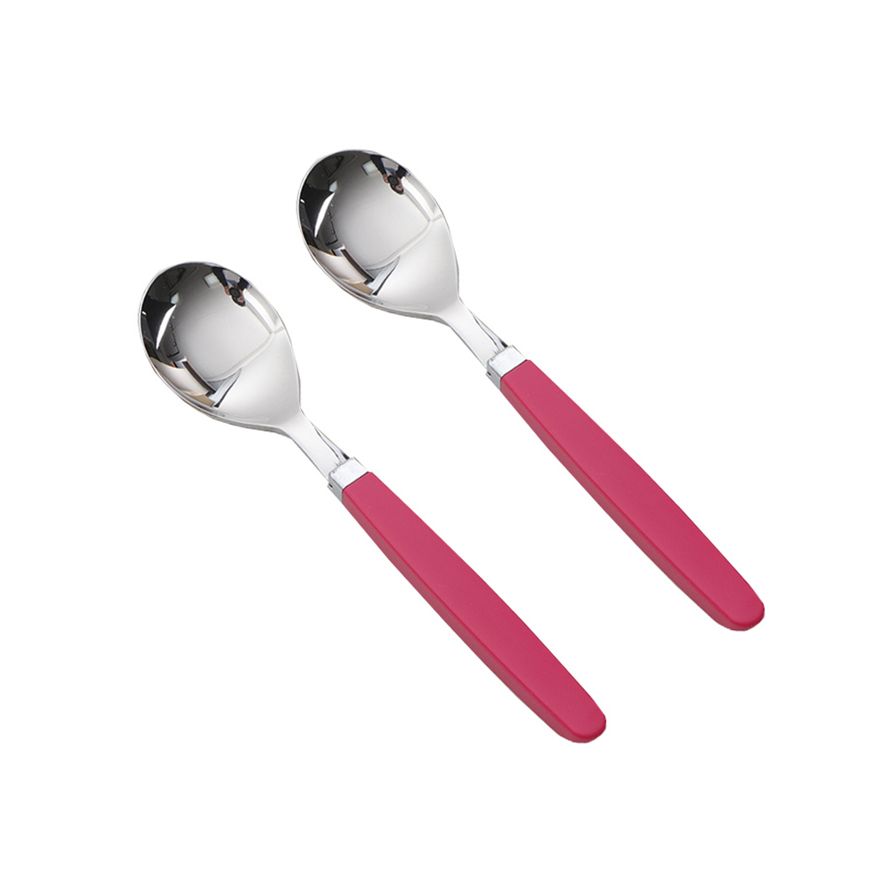 라온누리 픽미 컬러 베이직 아동 숟가락, 핫핑크, 단품, 2개 7,700원