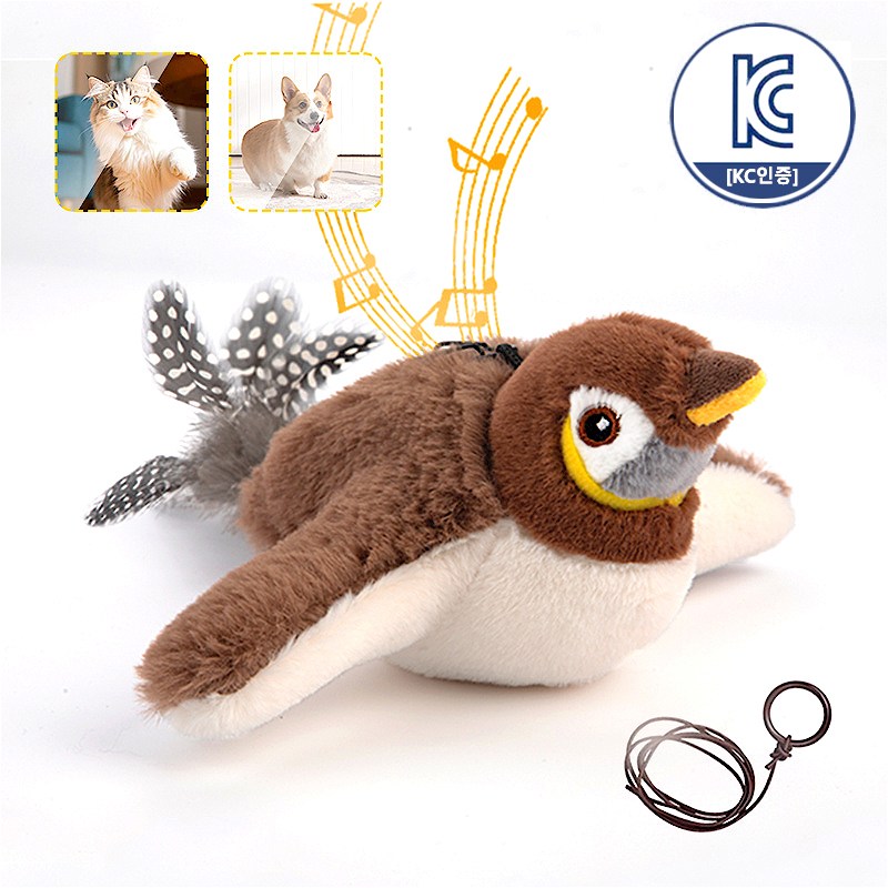 고양이 자동장난감 플라잉버드 소리가나는 인형 14,300원