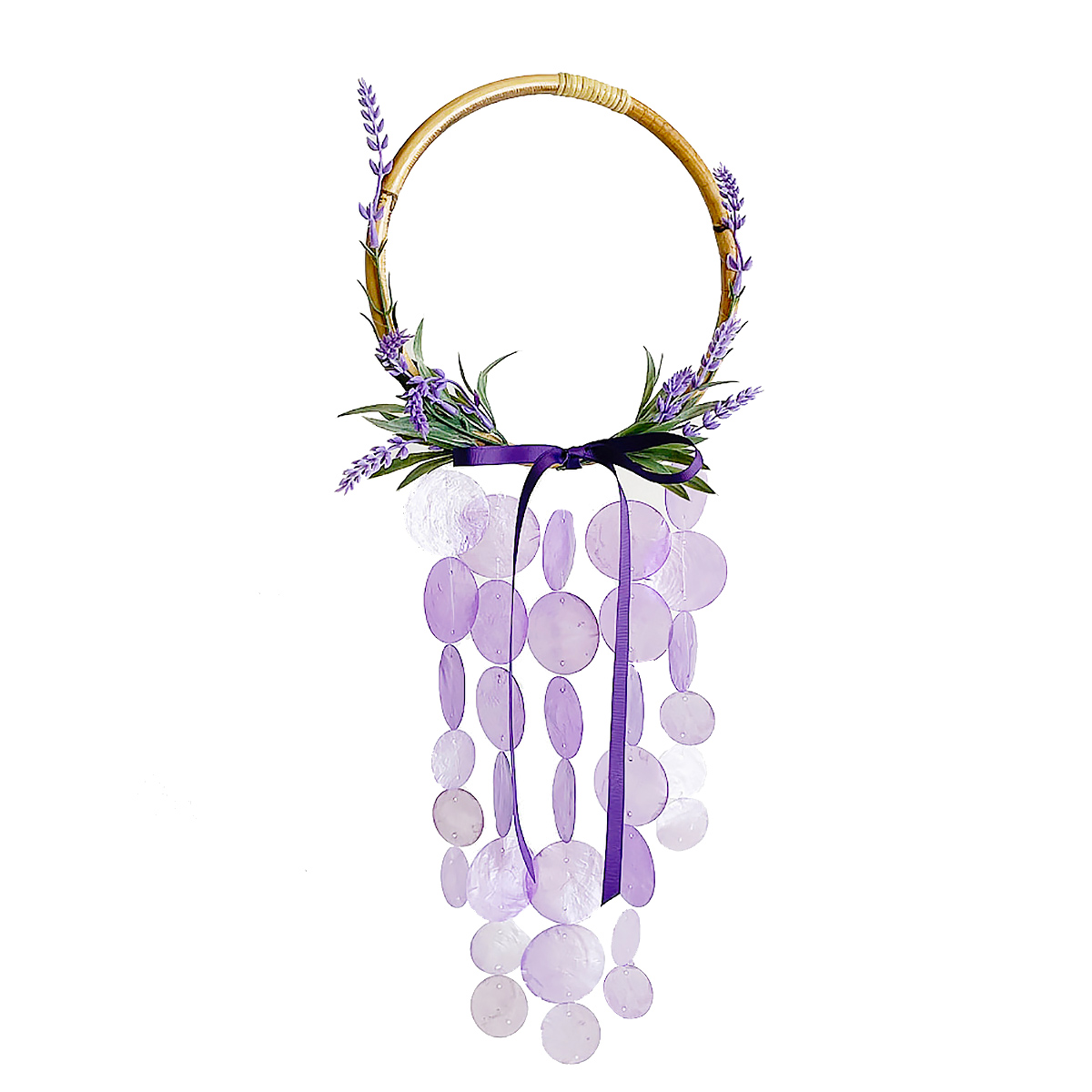 [호유즈] 자개모빌 만들기키트, DIY, 라벤더 리스, 더블리스 바이올렛L 20,900원