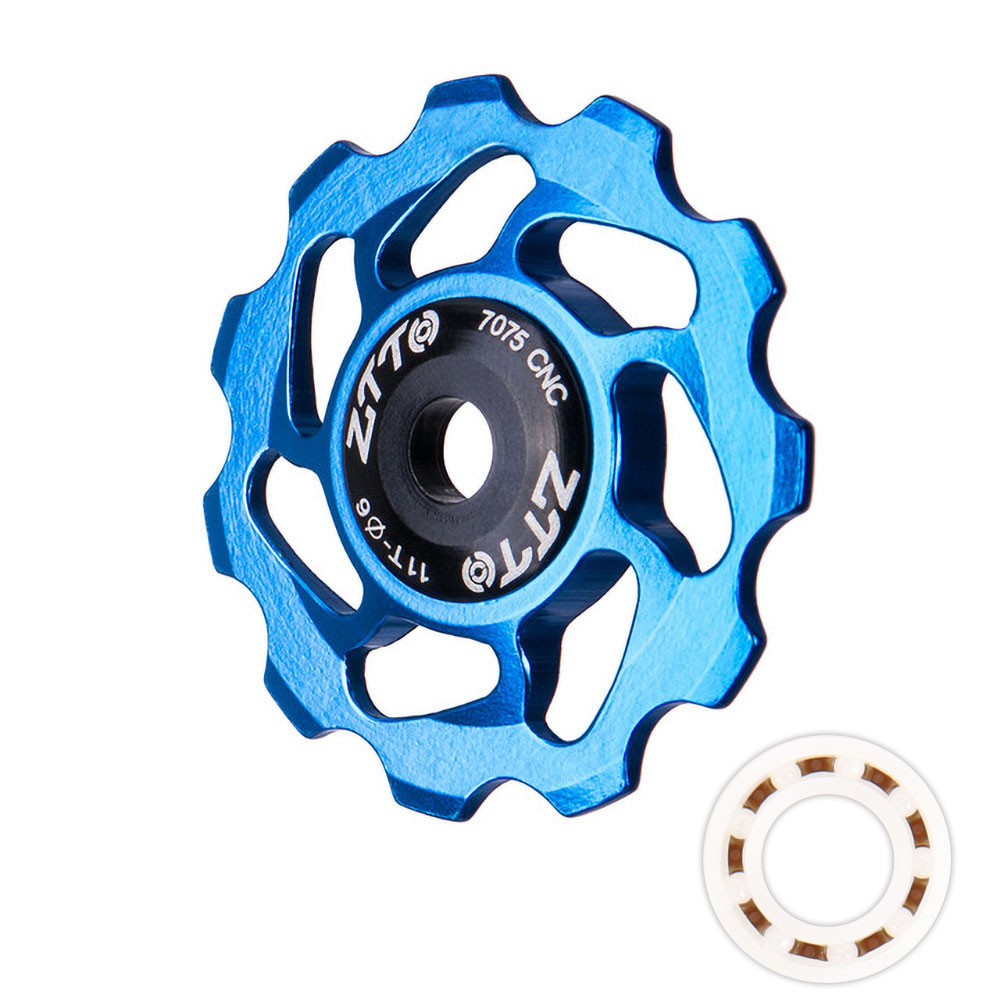 자전거 뒷드레일러 고속 세라믹 풀리 베어링, 블루, 1개 8,000원