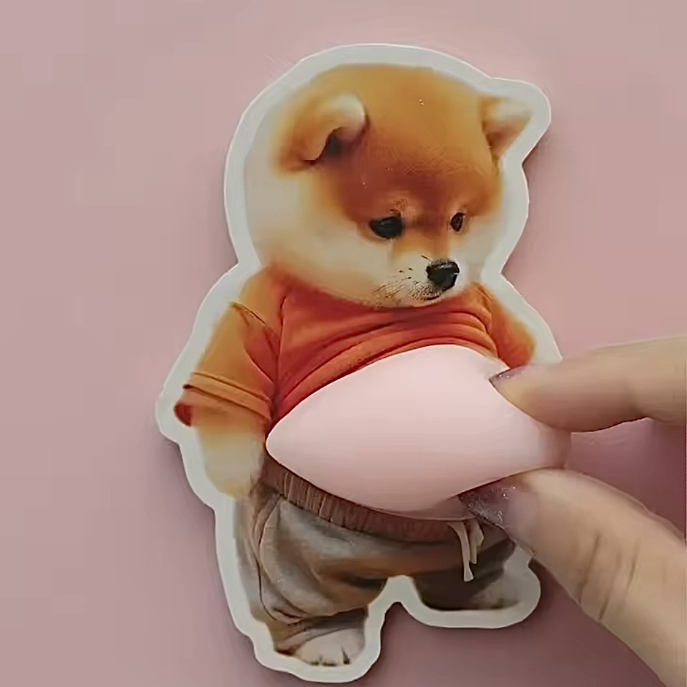 시바견 비글 강아지 뱃살 문콕 방지 도어가드 스티커 2,000원