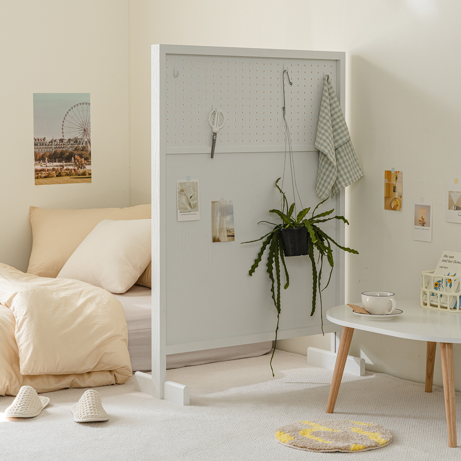 우드레이 펀칭 스탠드 타공파티션 1200, 화이트 68,350원