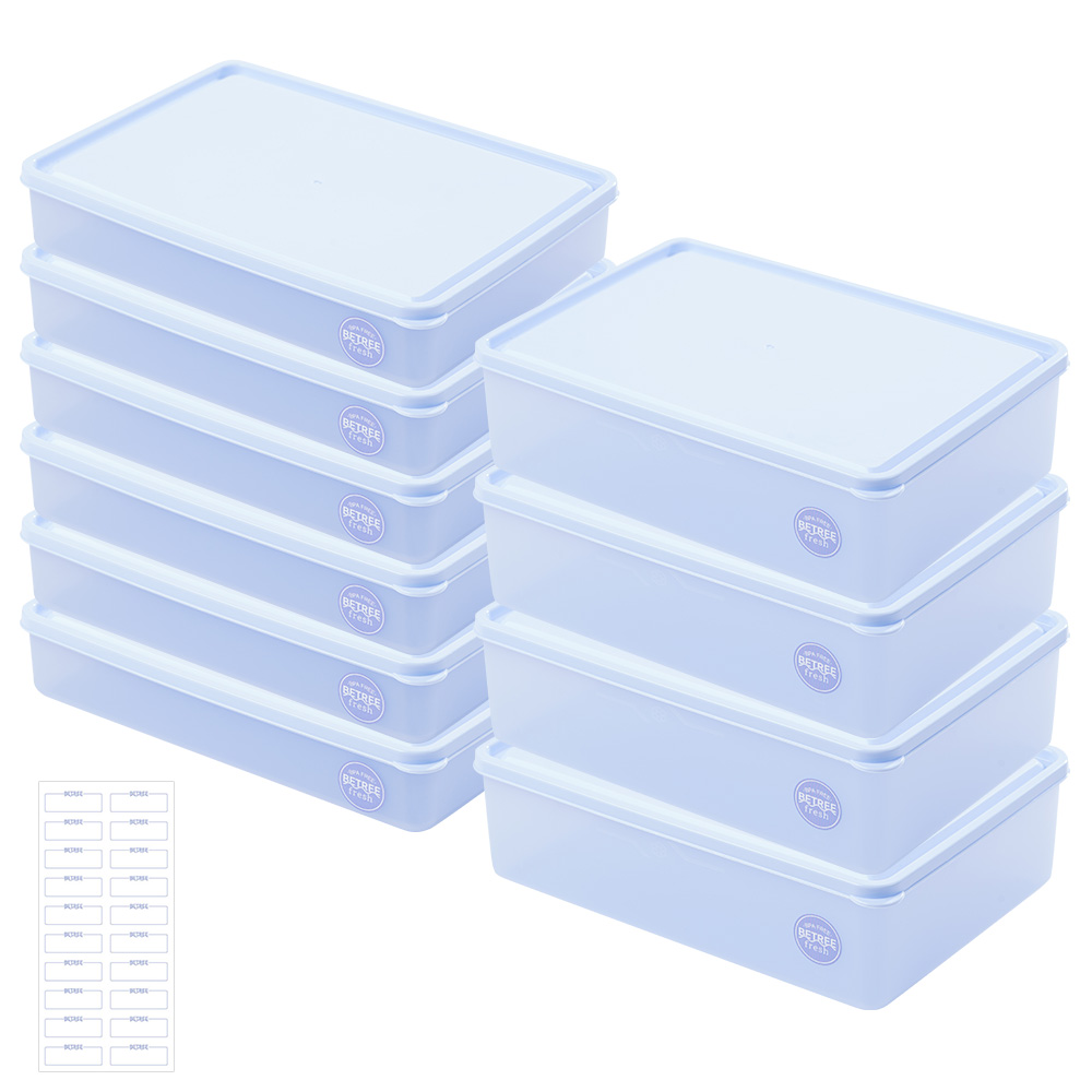 비트리프레시 냉동실 정리 용기 혼합세트1 1.5L 6개+2.3L 4개+라벨지 1장, 1세트 55,900원