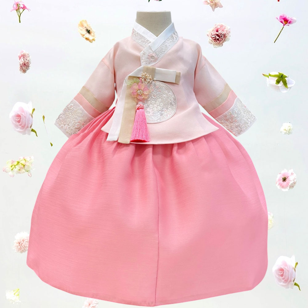 어썸한복 빛설 핑크 여아한복 81,000원