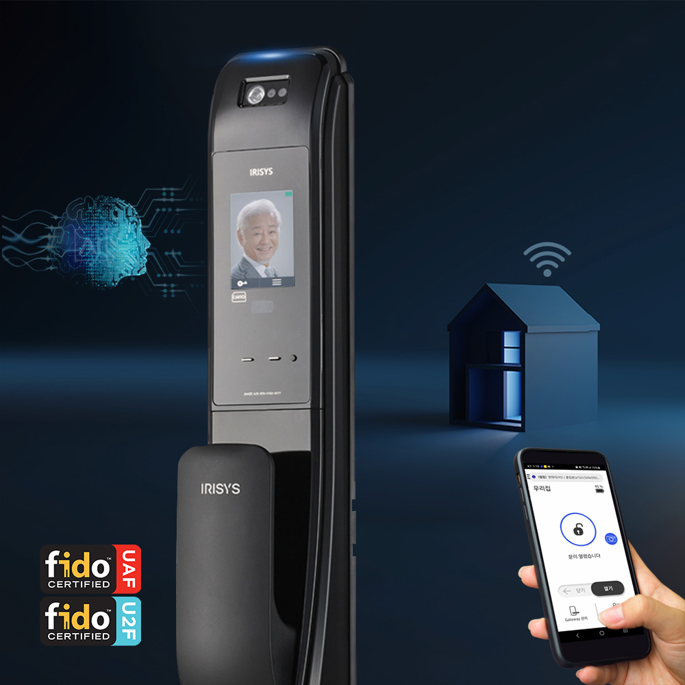 아이리시스 얼굴인식 도어락 링크온 IFP-7080 IoT / Wi-Fi 스마트 원격 제어 푸쉬풀 현관문 방화문 안면인식 디지털 도어록, 고객직접설치 310,000원