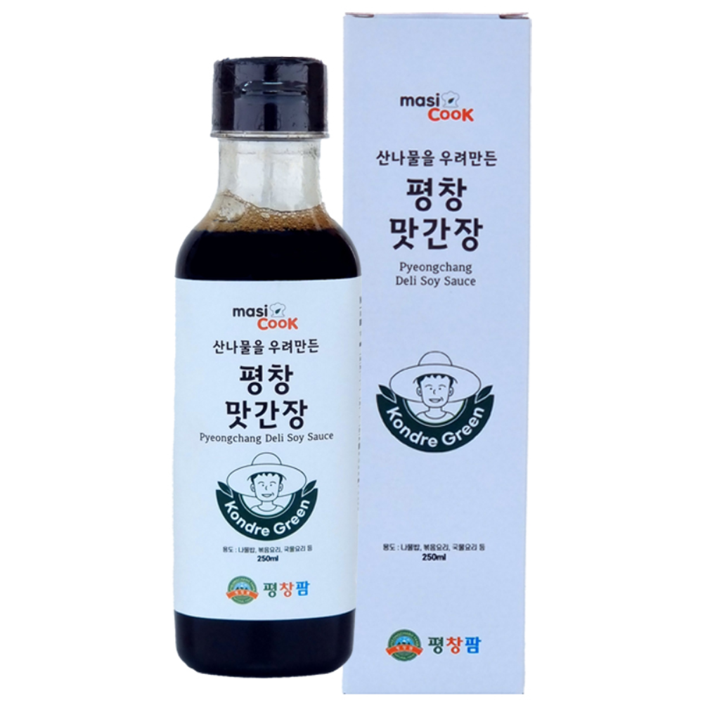 산나물을 우려만들어 감칠맛이 좋은 다용도 만능간장 평창맛간장 250ml, 1개, 250ml 9,980원