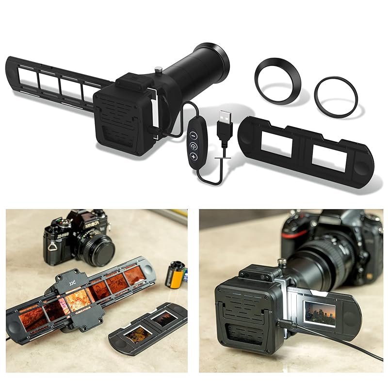 JJC 35mm 필름 필름 디지타이즈 어댑터 & LED 라이트 세트 필름 홀더 첨부 네거티브 필름 스캐너 네가스 캐너 슬라이드 필름 과 스트립 필름 대응 조광 가능 ABS제 필름 114,230원