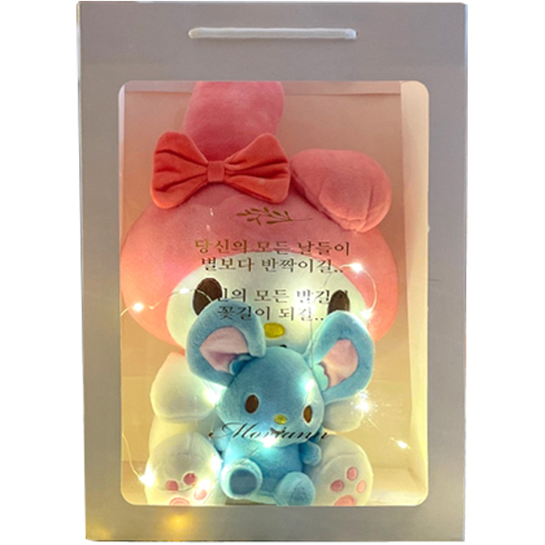 모리앤 산리오 프렌즈 중형인형 + 메시지쇼핑백 세트 18,650원