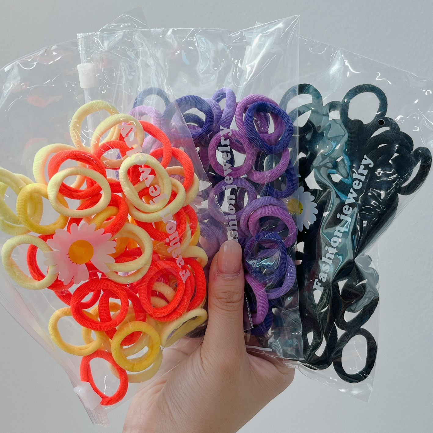 미다미 [50개 *3컬러] 대용량 짱짱한 면스판 고무줄 9,900원