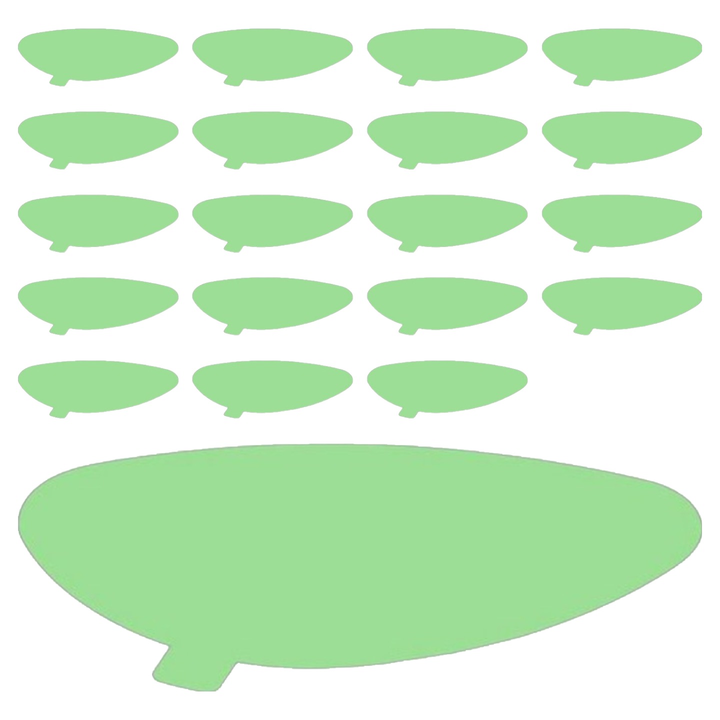 오하이 버디필름 장타 비거리스티커 드라이버 헤드 보호 슬라이스방지 골프필름 20p, 우드용, 1개 27,000원