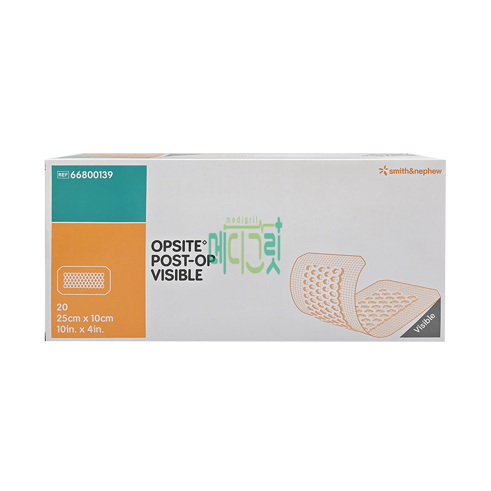 오피사이트 포스트오피 비저블 25cm x 10cm 20매입 / 66800139  OPSITE Post-OP Visible 벌집 반창고 130,000원