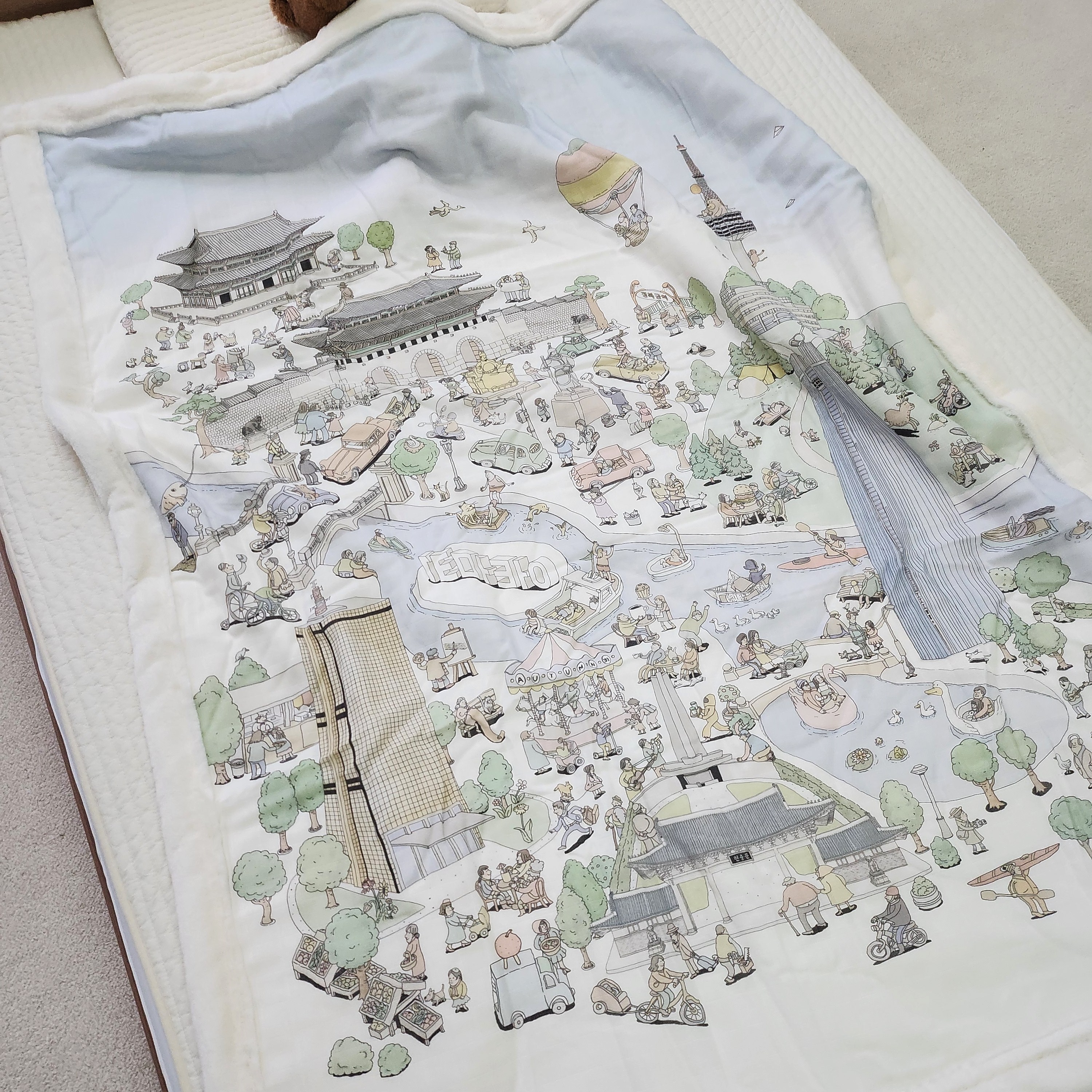 어텀31 어텀인서울 프리미엄 아기 극세사 블랭킷 53,900원