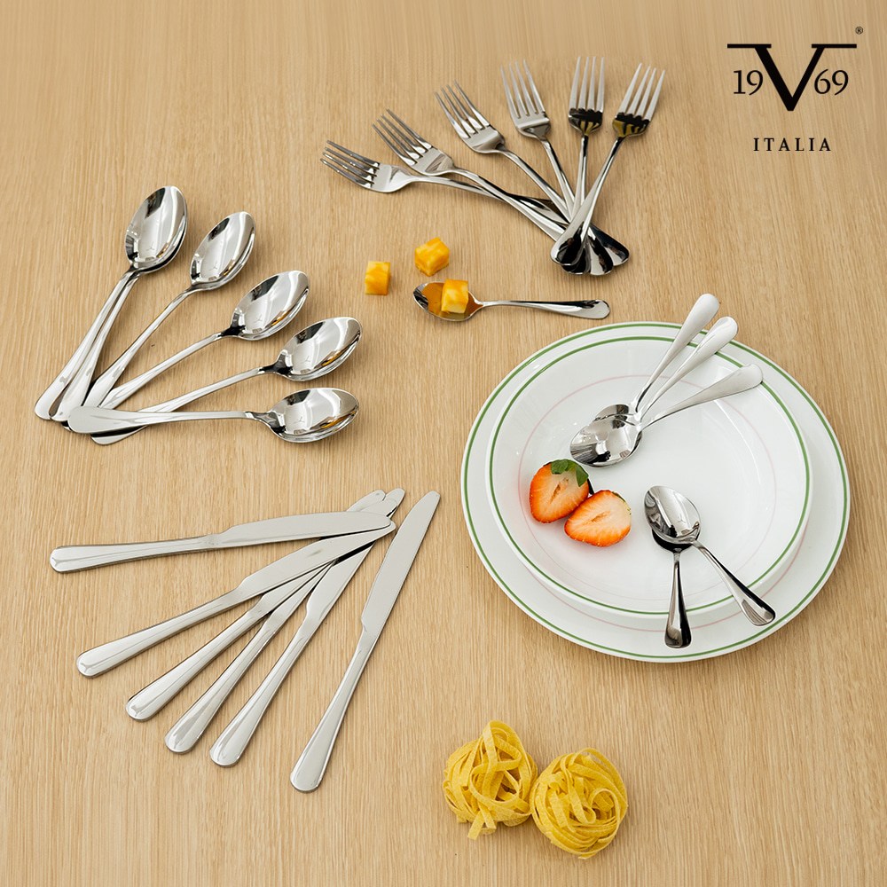 ITALY 19V69 플레인 양식기 커트러리 세트, 24p, 실버, 1개 15,900원