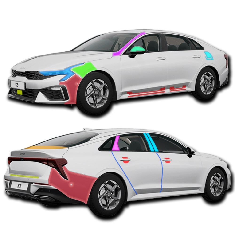 스킨엑스 K5 DL3 페이스리프트 외장필수패키지C PPF 차량보호필름 248,000원