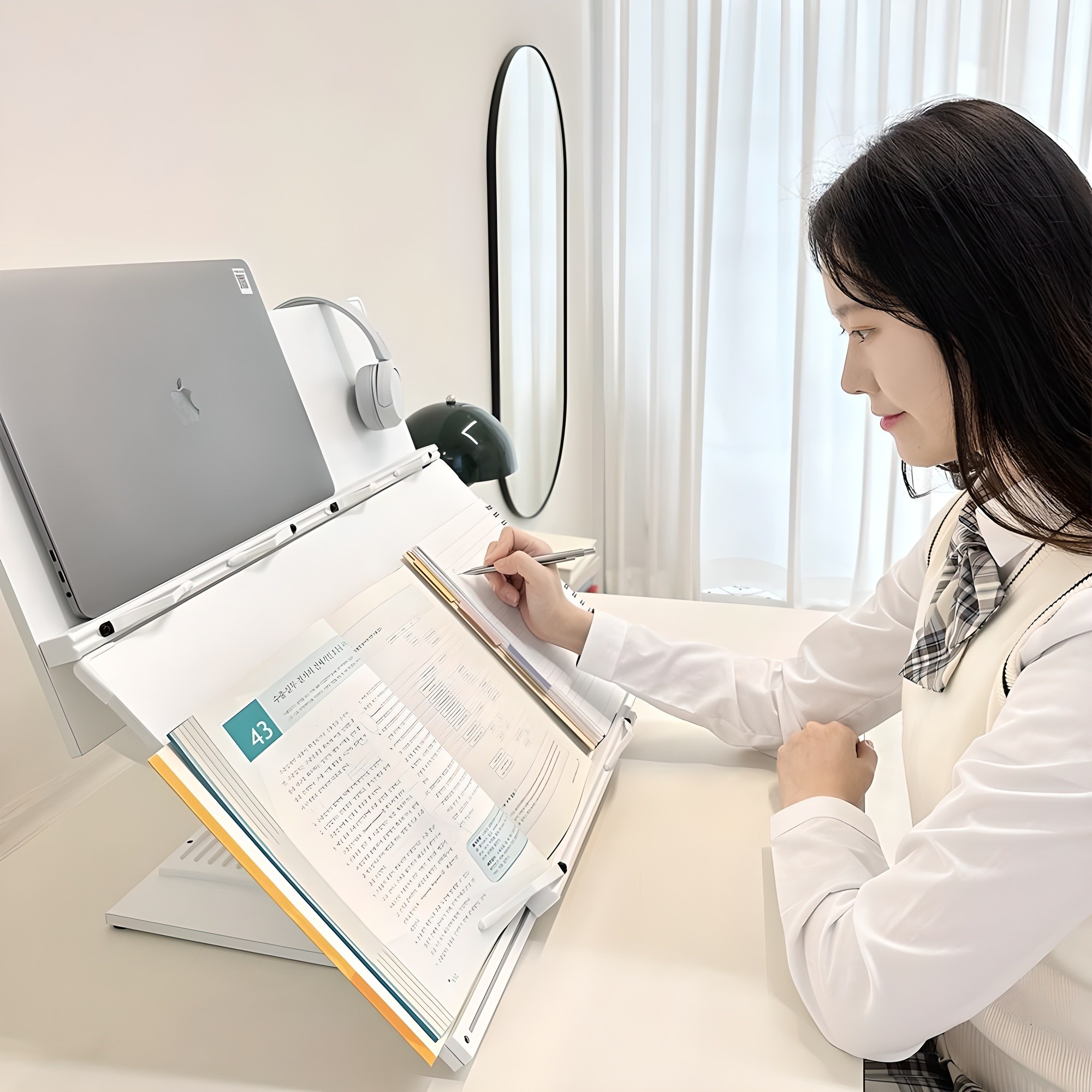 메르마 2단독서대 책받침대 높이조절독서대 책거치대 스터디대 필기대 39,800원