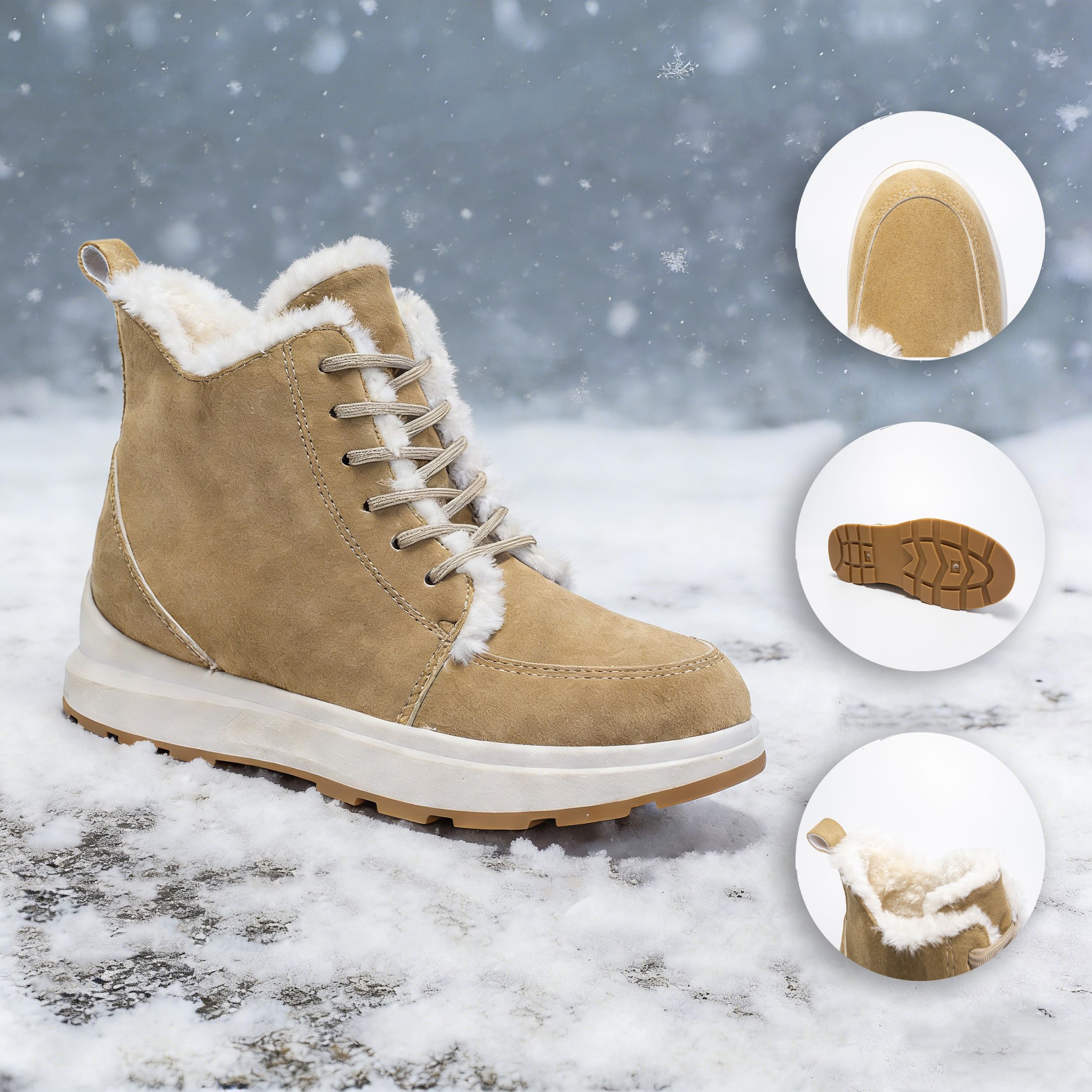 Sunburst Wonder 여성 앵클 부츠 겨울 방한화 31,500원