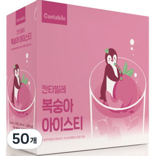 동서웰빙 칸타빌레 복숭아아이스티, 230ml, 50개 30,990원