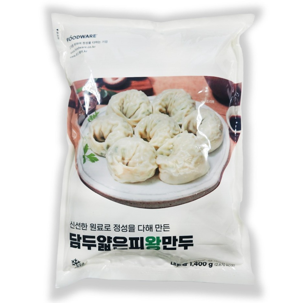 담두 얇은피 왕만두 1.4kg 대용량 업소용 식당용 고기만두 만두국 전골, 6개, 1.4kg 72,950원