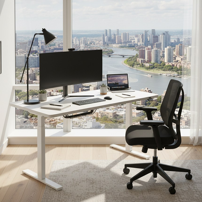 에렉투스 슈퍼매트 리낙 듀얼 높이조절 모션데스크 화이트 1800x800 스탠다드 1,149,000원