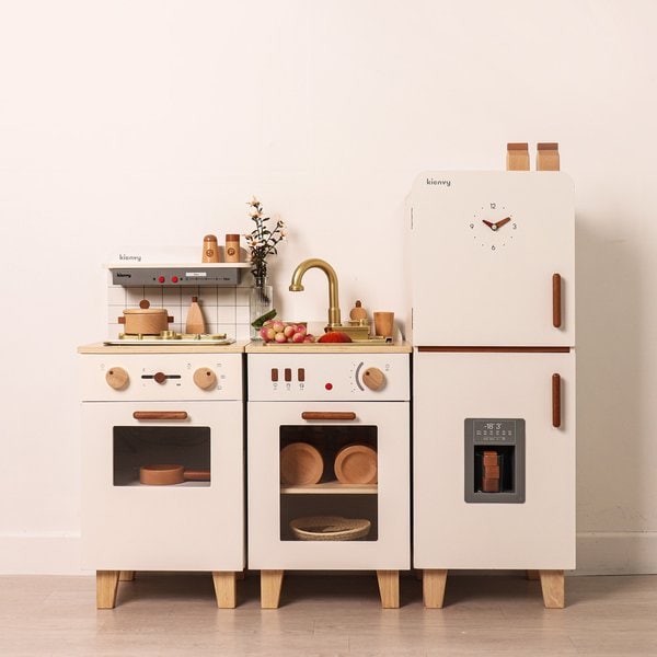 국내백화점 키앤비 장난감 스노피아 우든 주방놀이 베이직 세트 선물 315,300원