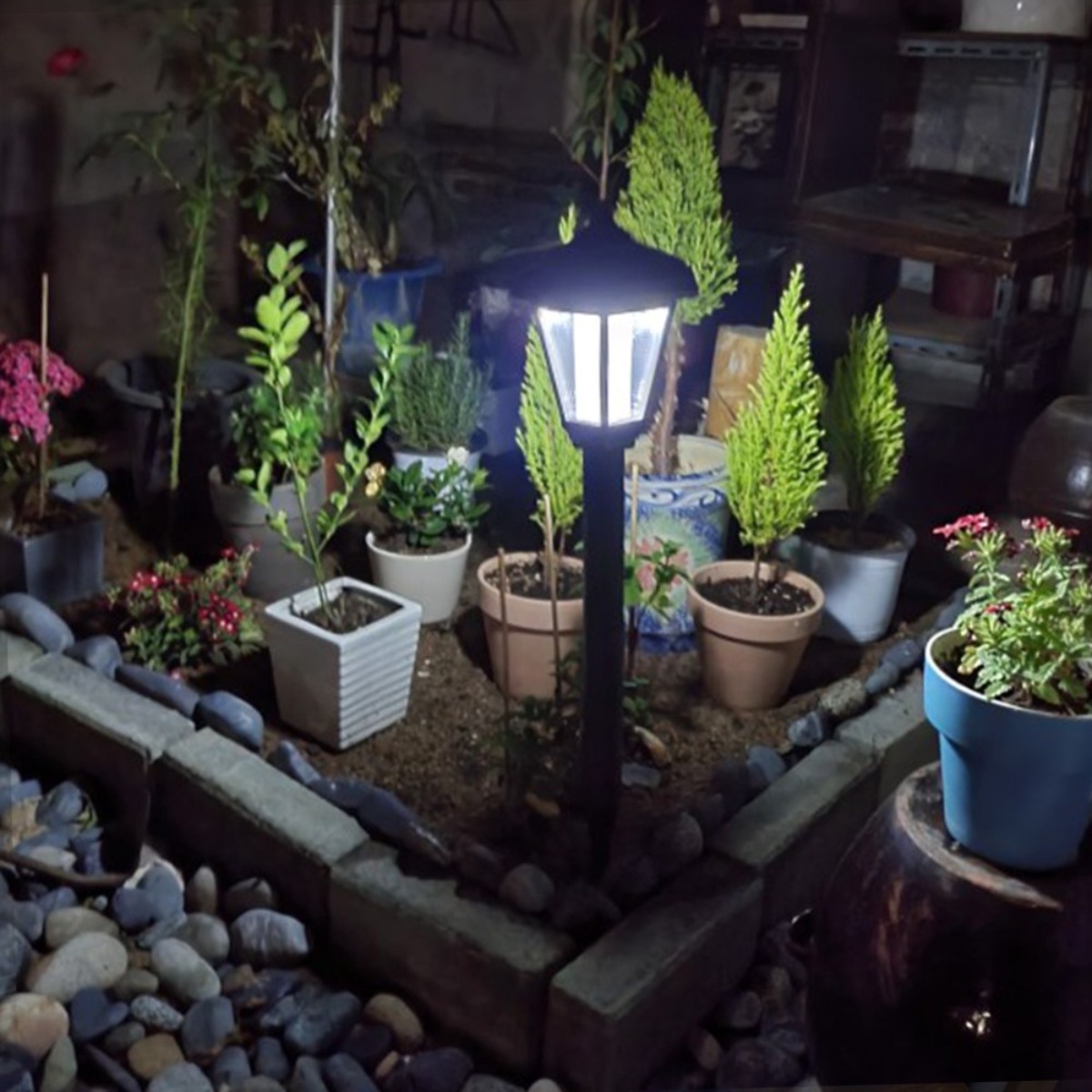 태광조명 태양광 육각등 프로 태양열 정원등 야외 잔디 조명, 사각데크 노란빛 21,500원