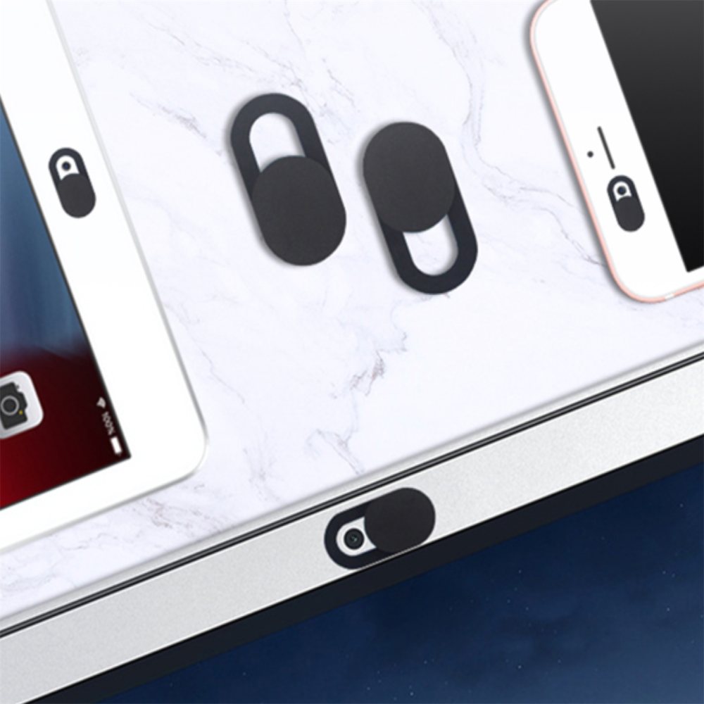 WITHNAMU 웹캠 보안커버 2개입 블랙 슬라이드형 웹캠커버 웹캠렌즈 보호 카메라 가리개 940원