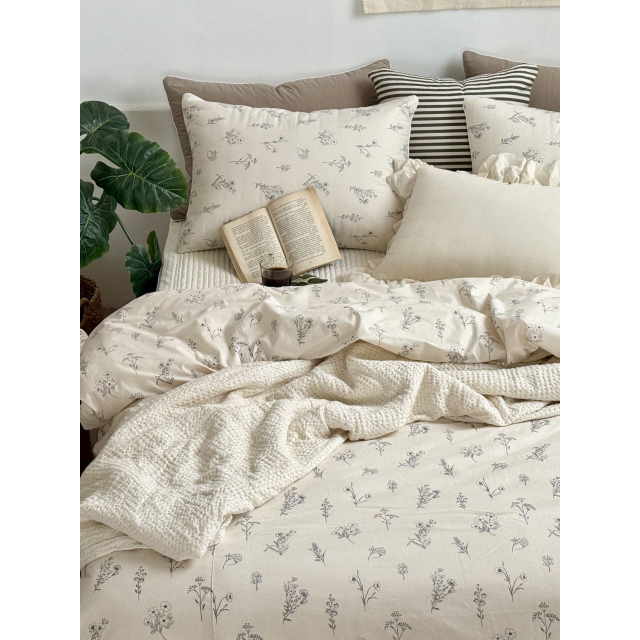 루디아홈베딩 망고튤립 순면 30수광목 이불커버 세트, 데일리스케치 이불/베개 커버 199,800원