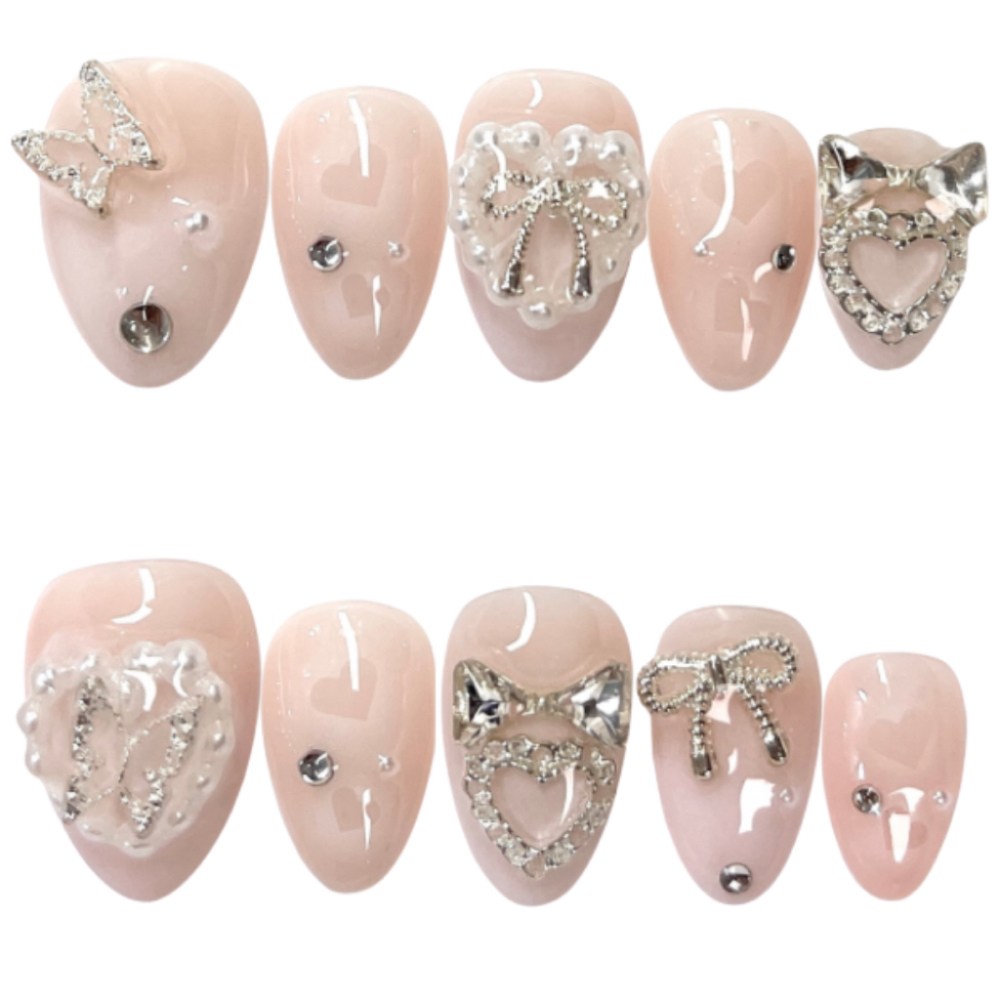 리리샾 화이트 버터플라이 수제네일팁 30,800원