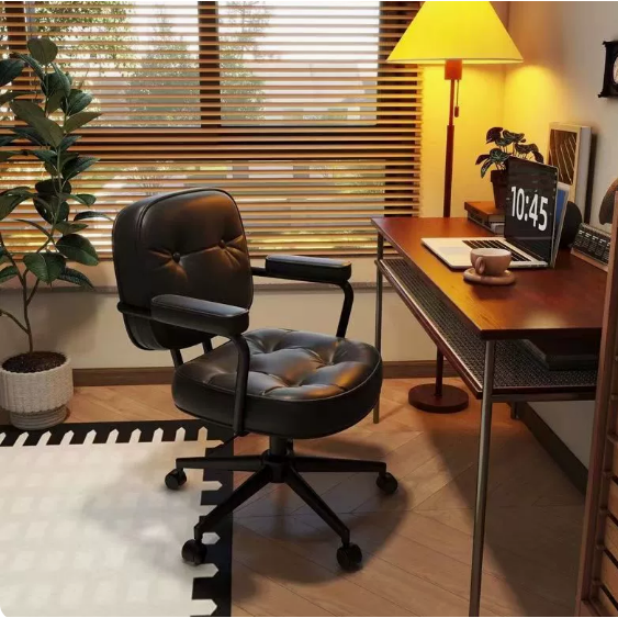 씨와이씨 북유럽 럭셔리 컴퓨터의자 친환경 가죽 사무실 거실 가정용의자 등받이 의자 팔걸이 89,900원