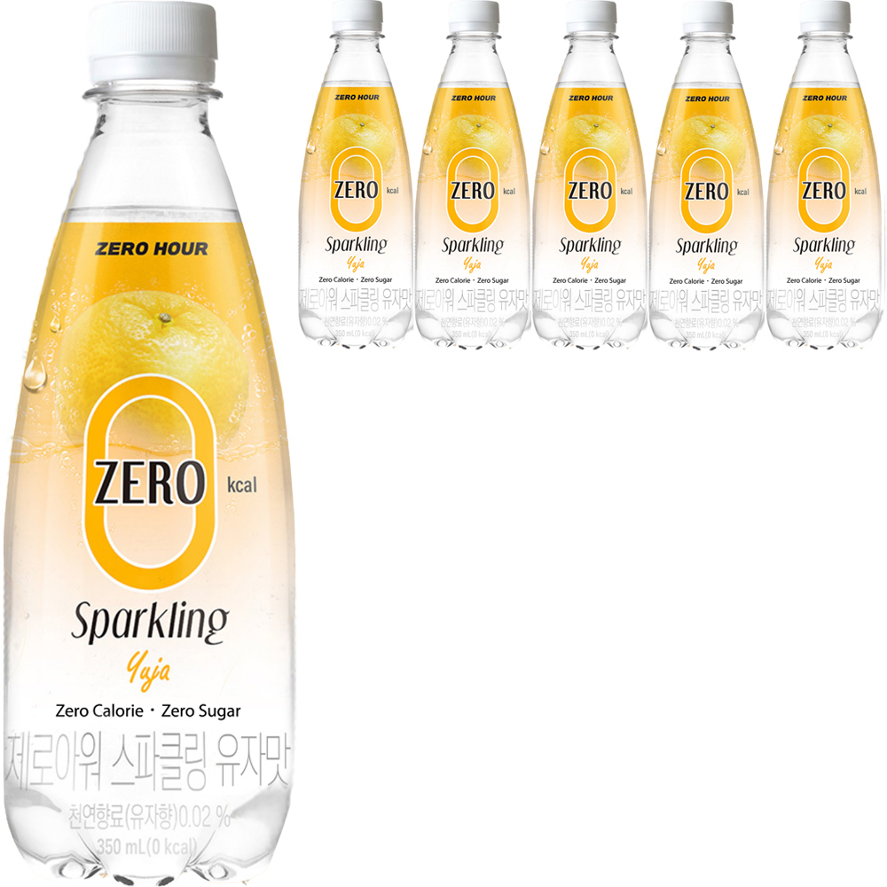 제로아워 0kcal 스파클링 유자맛 탄산음료, 350ml, 6개 6,510원