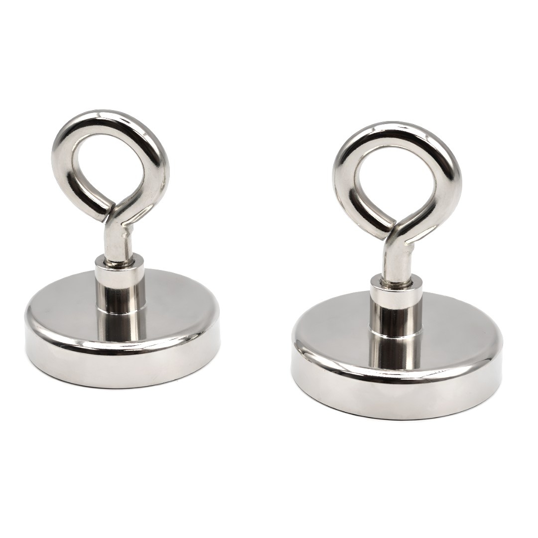 마니코 초강력 네오디움 고리자석 원형고리형 0형자석 걸이형 48mm 85kg, 2개, 실버 12,500원