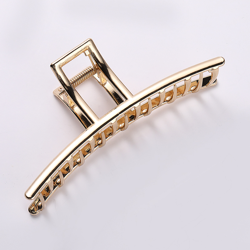 수스다 메탈 일자 올림머리 헤어집게핀 12cm 심플 유광 무광 헤어핀 5,990원