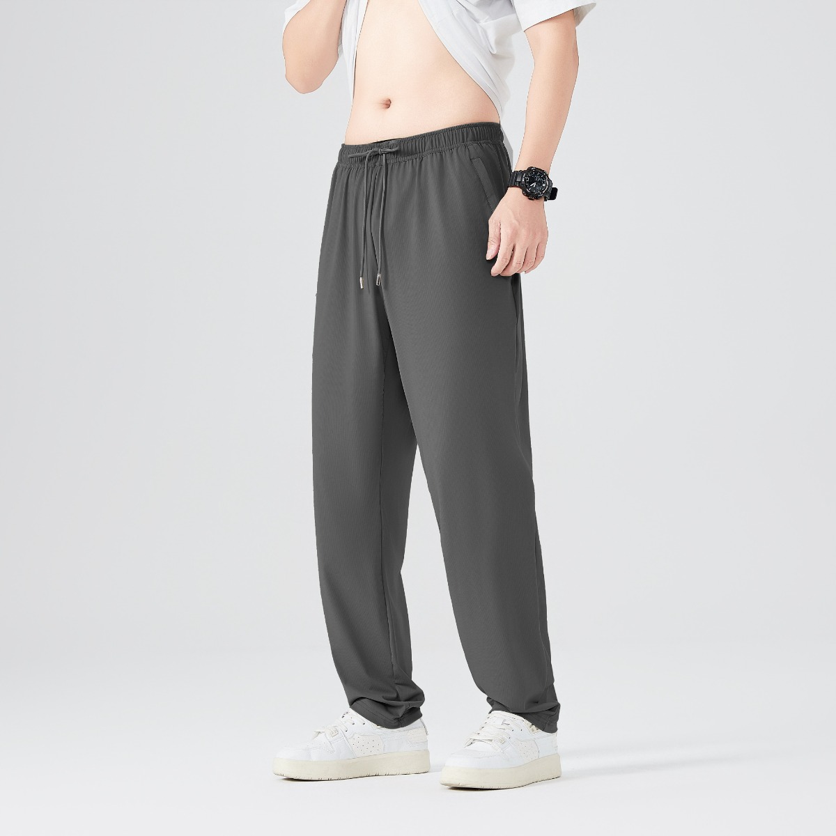 Blosun 여름 남성 스판 쿨바지 아이스 남자 쿨링팬츠 링클프리 베이직 기능성 빅사이즈 슬랙스 밴딩바지 냉감바지 30,800원