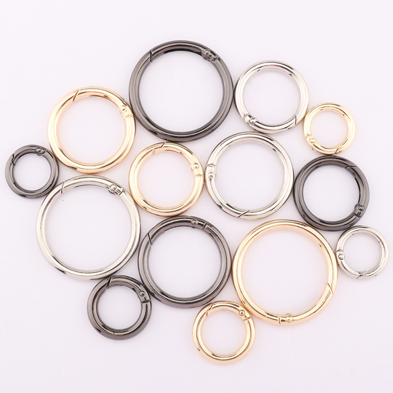오픈형 오링 뜨개 가방 부자재 o-ring O링 가방끈 고리 내경 30mm 외경 40mm, 20개, 금색 13,500원
