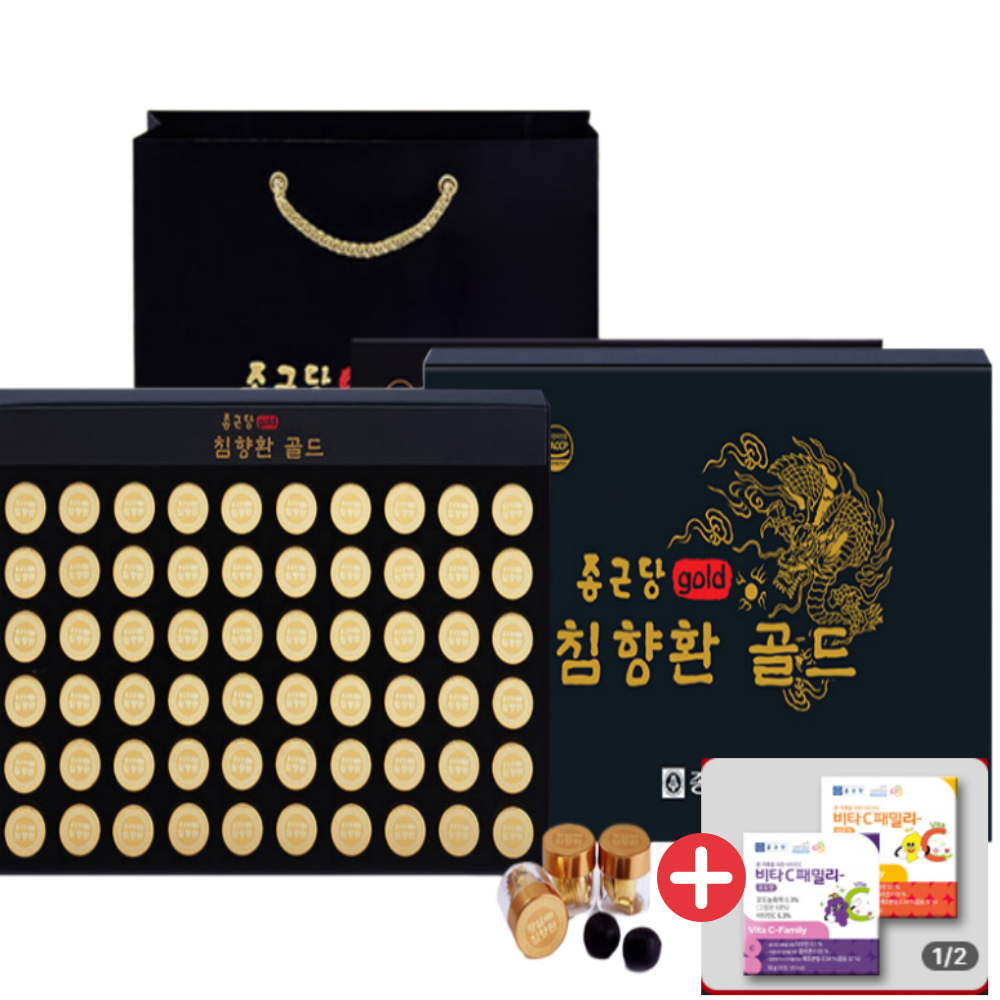 [종근당] 침향환 골드 3.75g*60환 (침향7%) + 쇼핑백포함 83,200원