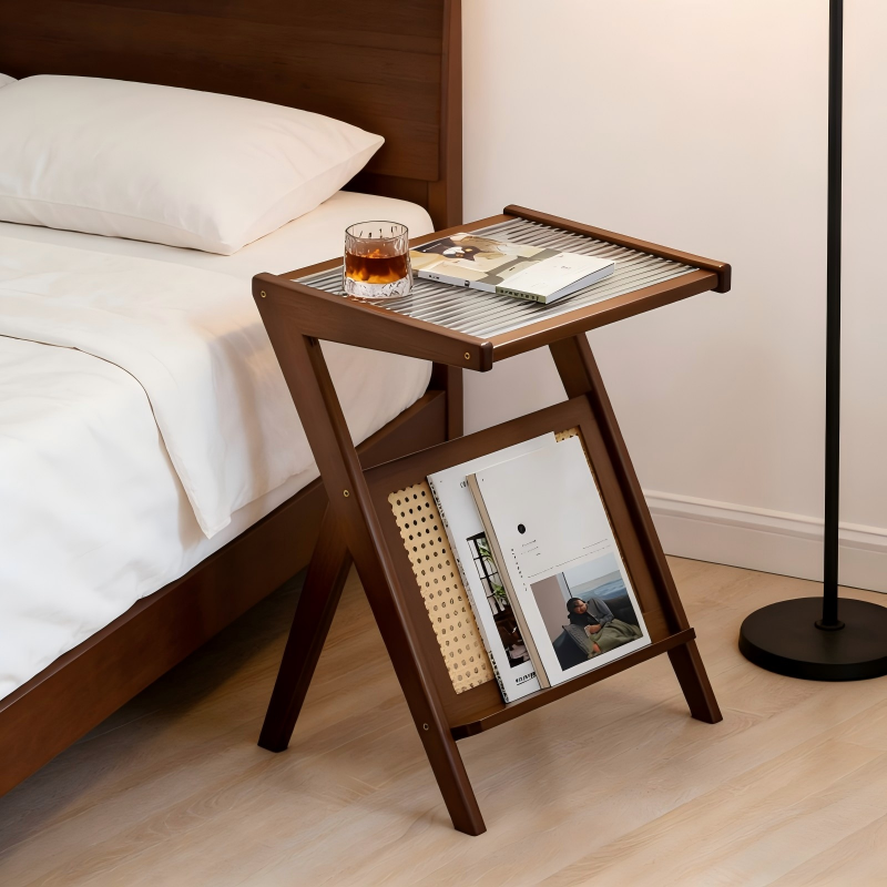 쿠리브 협탁 사이드테이블 원목색 쇼파테이블 미니테이블 간편이동 거실테이블 32,500원