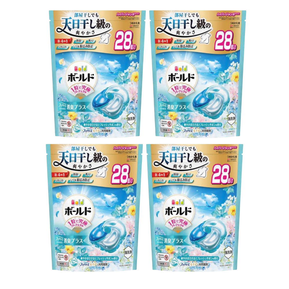 P&G 일본 다우니 보르도 캡슐세제 겔볼 섬유유연제 +세제 4 in 1 프레시 플라워 사본향 28볼 47,600원