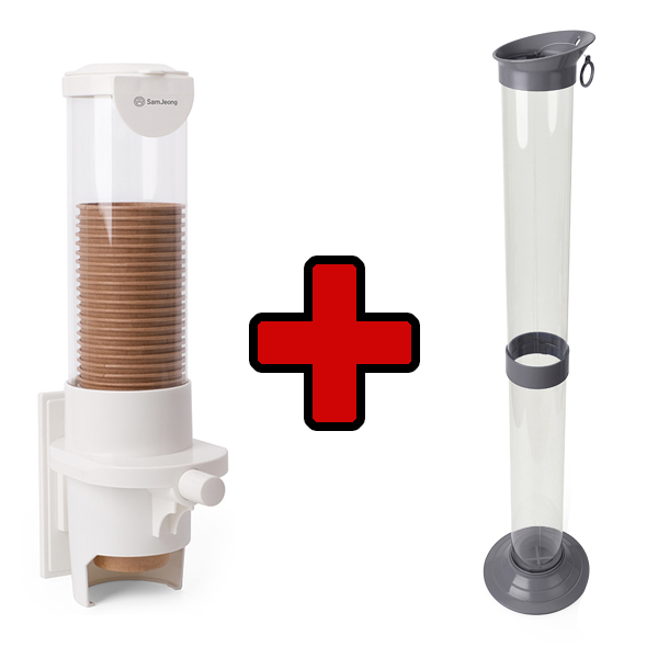 (주)에이스샵_1+1 종이컵수거함 / 종이컵디스펜서 1세트 종이컵 디스펜서 컵수거함 종이컵홀더, 2개 24,790원