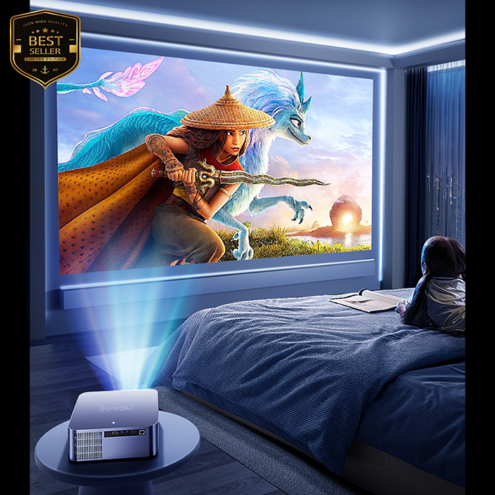 CinoRa 5500 ANSI 4K 디코딩 신형 초고화질 홈시어터 빔 프로젝터 캠핑용 가정용 미니빔 시네빔 휴대용 5500안시루 고화질, 5500ANSI-4K 415,000원