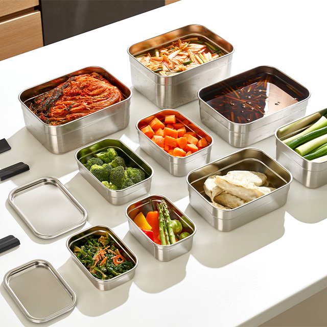 올품락 신개념 직사각 올스텐 밀폐용기 9종세트 215,000원