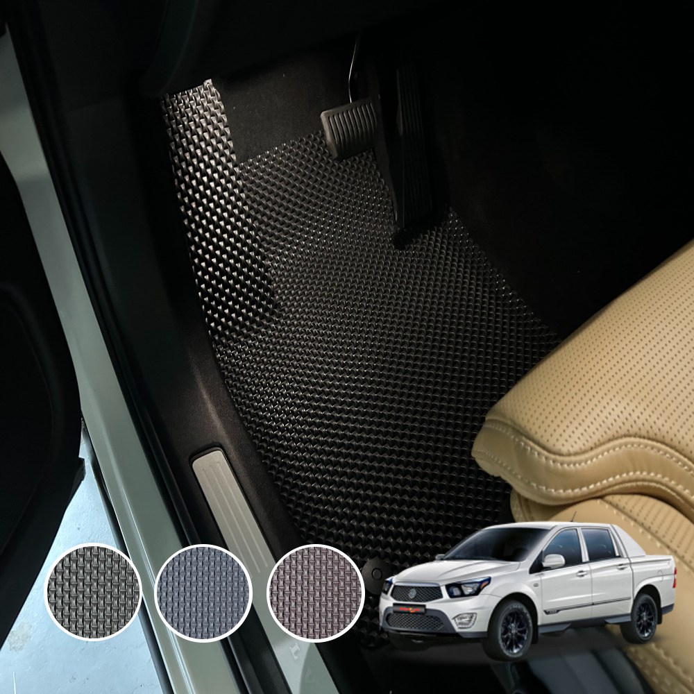 코란도스포츠 체인 카매트 전차종 자동차 발매트 발판 블랙 1열 운전석+조수석 444,000원