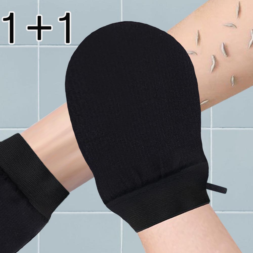 사니사니 양손 저자극 때밀이 장갑 때장갑 때타올, 1세트, 2개입, 블랙 6,800원