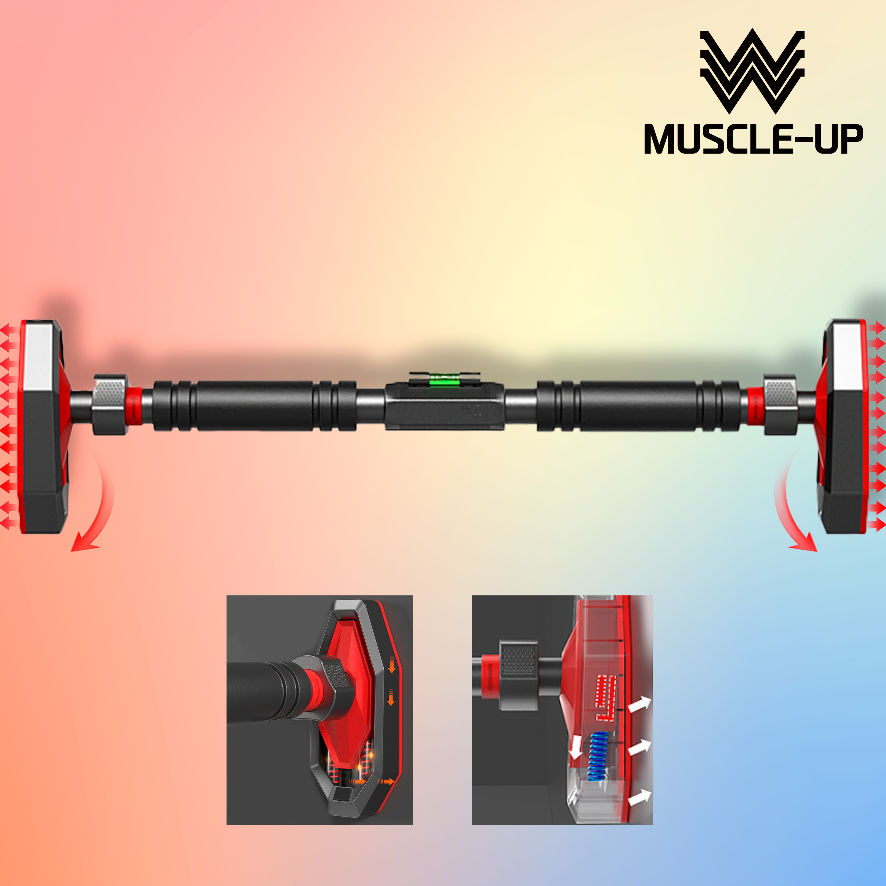 근성장월드 문틀 철봉 가정용 턱걸이 봉 풀업 바 등 운동기구 홈트 실내 헬스 친업 32,580원